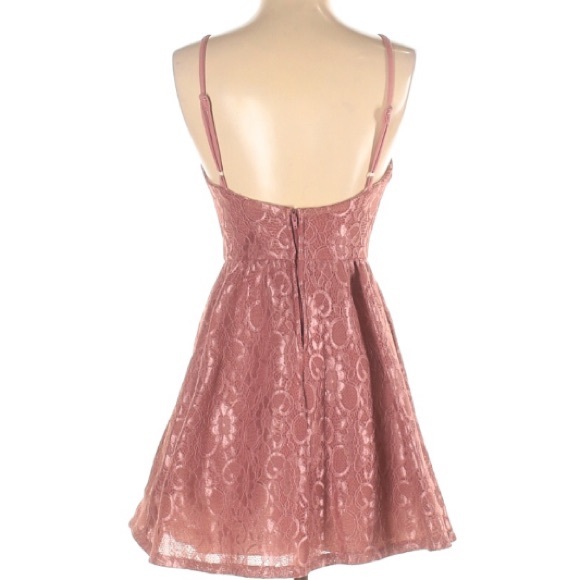 Speechless Dusty Rose Pink Lace Dress - Picture 2 of 9